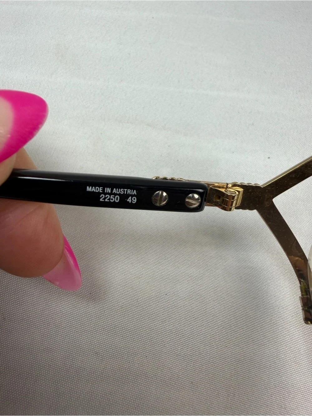 Dior Oversized Gold Metal Frame Sunglasses with Light Amber Nose Pads